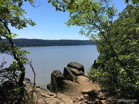 High Gutter Point looking over the Hudson River.