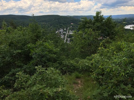 Town of Milford Pennsylvania seen from Milford Knob Overlook.