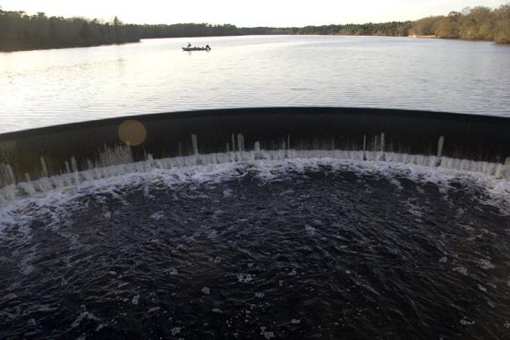 Parvin Lake Dam.
