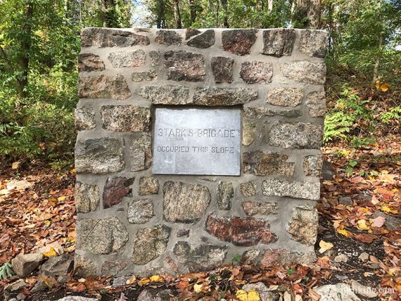 Stark's Brigade stone monument.