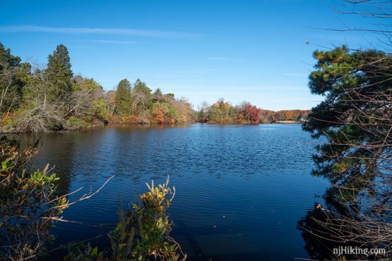 Parvin Lake in fall 2018.