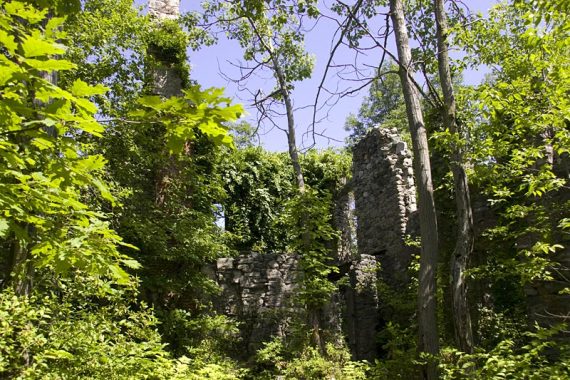 Ruins of Van Slyke Castle on the Castle Trail