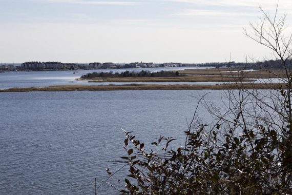 View of Sea Bright and the river off of Rocky Point