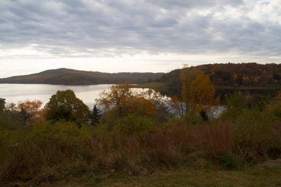 View of Round Valley Reservoir