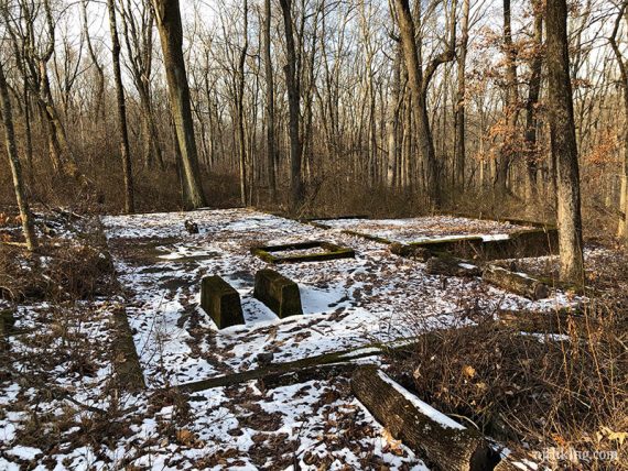 Old foundation on the Company Trail.