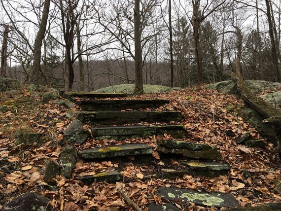 Ruins of steps at Bear Swamp Lake