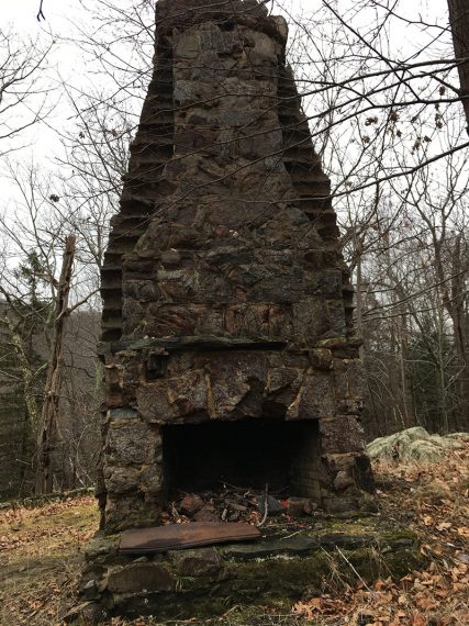 Remains of a chimney