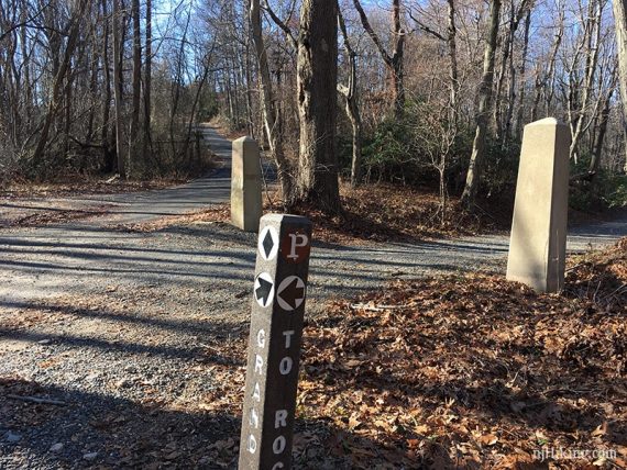 Command Loop stone marker to the right.