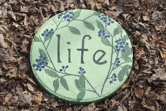 Round life plaque