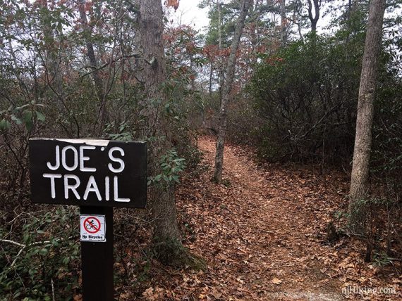 Joe's Trail sign.