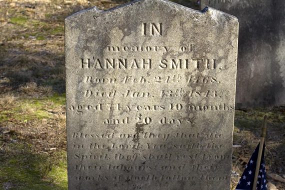 Hannah Smith gravesite.