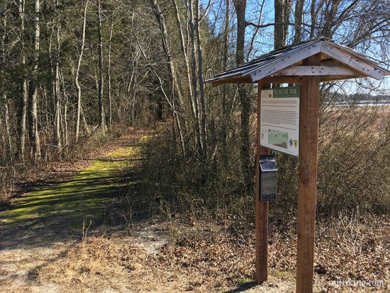 Nature Trail kiosk.