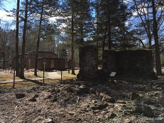 Glassworks remains.