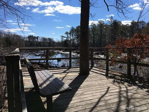 Observation deck over Stephens Creek.