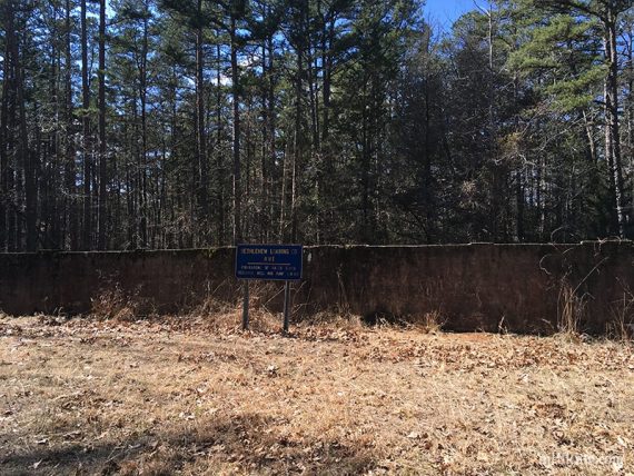 Remains of the reservoir.