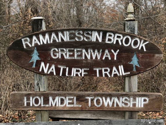 Sign at the end of the Ramanessin trail