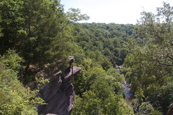 View from High Rocks, Tohickon Creek below