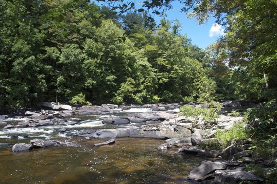 Tohickon Creek near the cabins