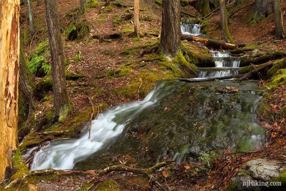 Cascade on a hill.