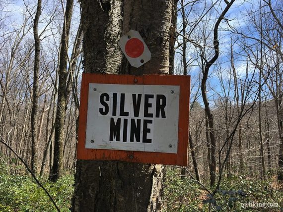 Sign for silver mine.