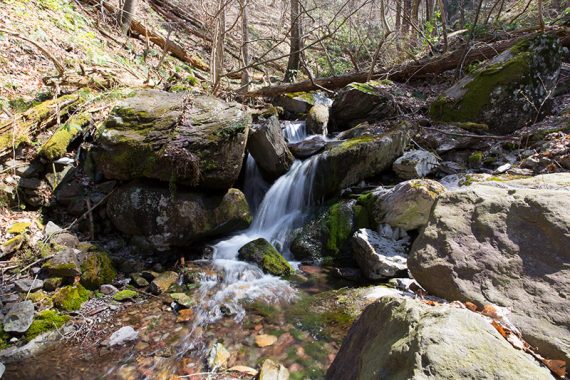 Cascade on the spur trail by the mine, 2016.