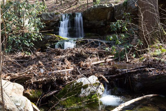 Waterfall about a mile in, 2016