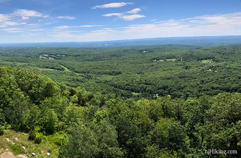 View from the Catfish Fire Tower over New Jersey