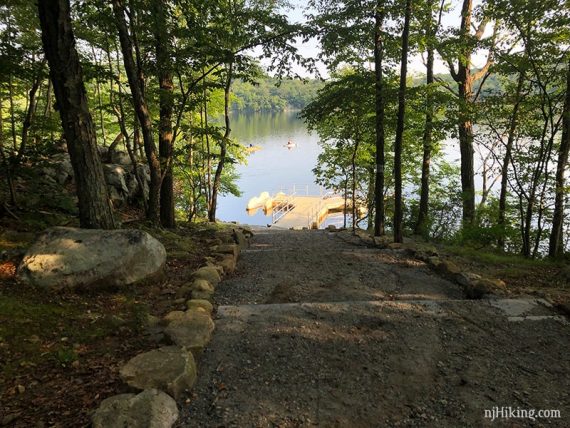 Path to Splitrock kayak launch.