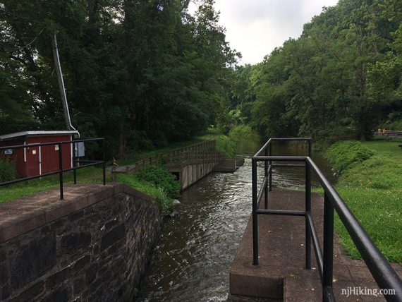 Lock 21 at Durham Aqueduct, facing south