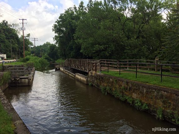 Lock 21 at Durham Aqueduct, facing north