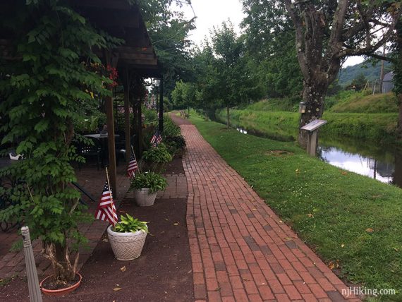 The D&L Canal towpath at Homestead General Store.