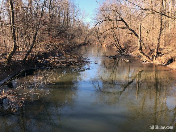 Stony Brook in winter.