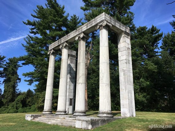 Columnade in Princeton Battlefield State Park.