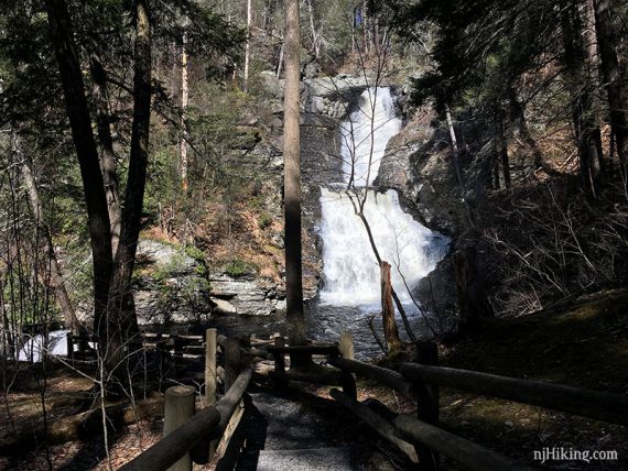 Approaching the Middle Falls overlook.