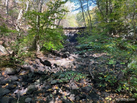 Apshawa Brook when it's dry