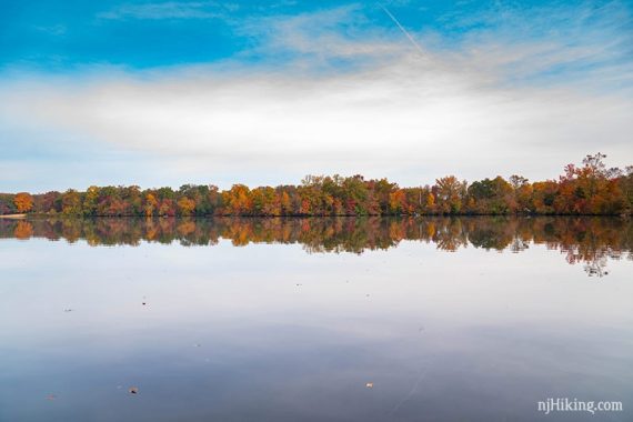 Fall color at Parvin State Park