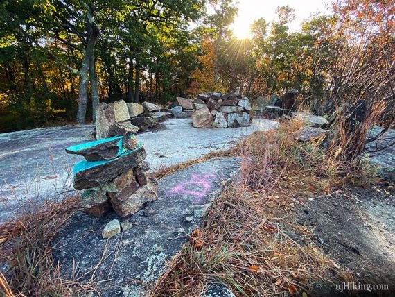 Stone Living Room in Norvin Green State Forest.