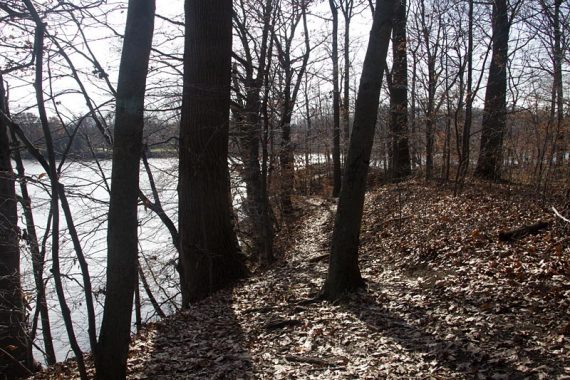 Trail along the reservoir
