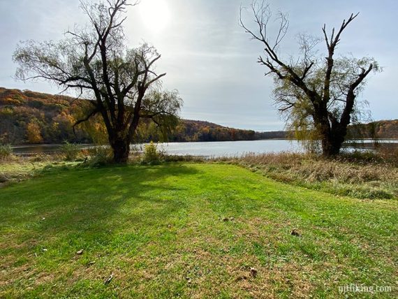 Grassy area long Allamuchy Pond