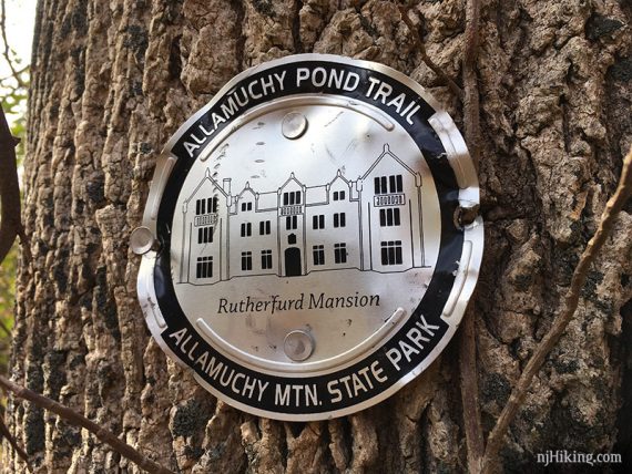 Allamuch Pond Trail marker