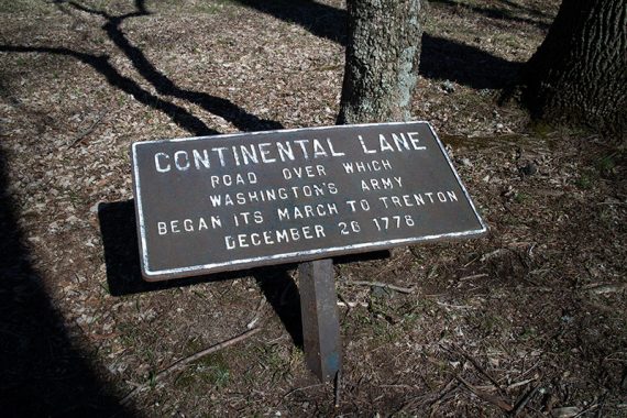 Continental Lane trail sign.