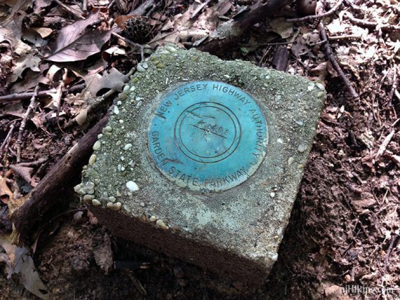 Parkway property marker.