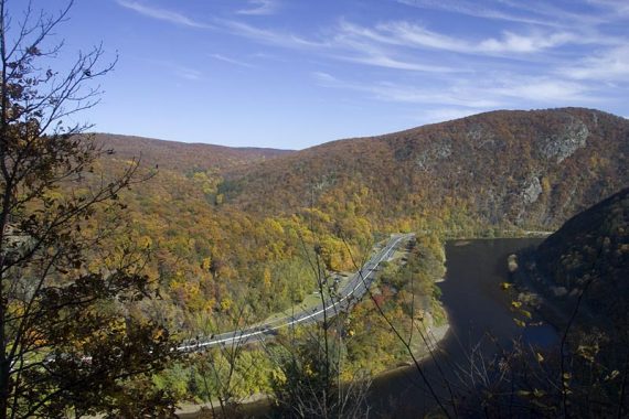 Mt. Tammany and the Gap, from the first viewpoint.