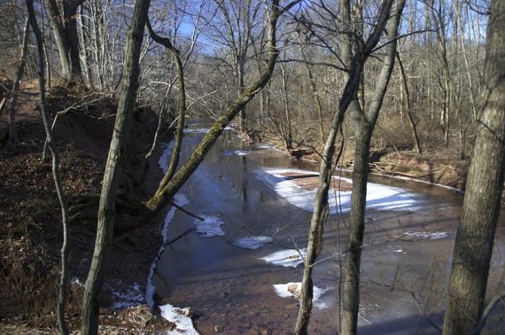 Along the old section of the Red Trail