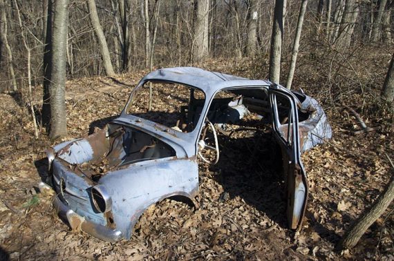 Abandoned car