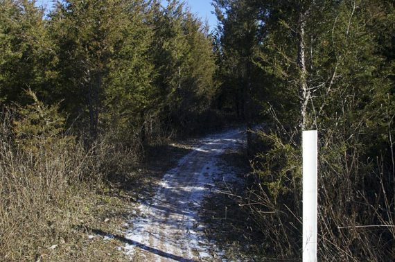 White Trail, marked with plastic wand markers.