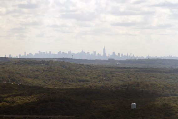 View from Wyanokie High Point of the NYC skyline