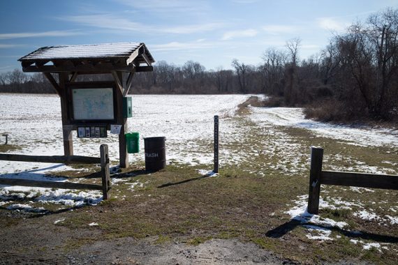 Perrineville trail kiosk