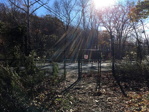 Approaching Chimney Rock Road