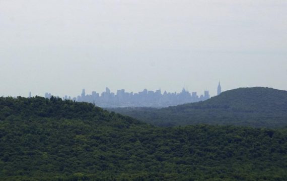 NYC Skyline in the distance, from Windbeam Mtn.